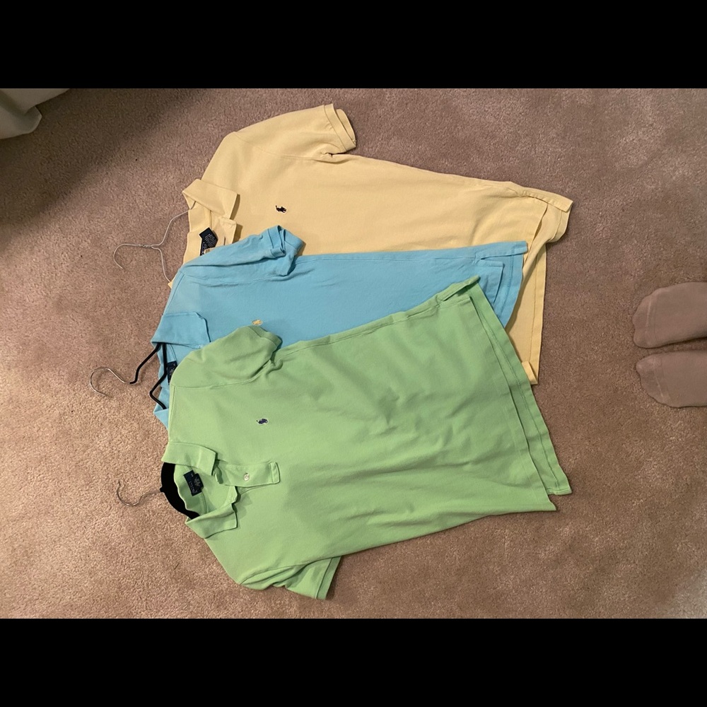 3 POLO RALPH LAUREN COLLARED SHIRTS